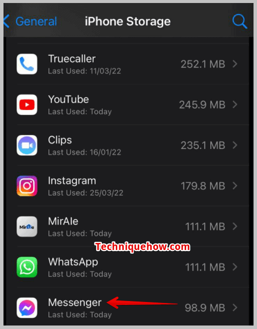 Aplicación Facebook Messenger