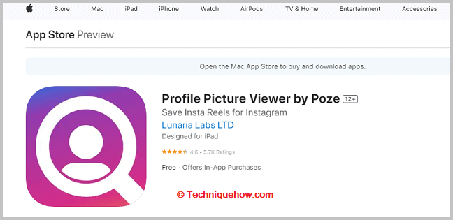 Visor de fotos de perfil de Poze