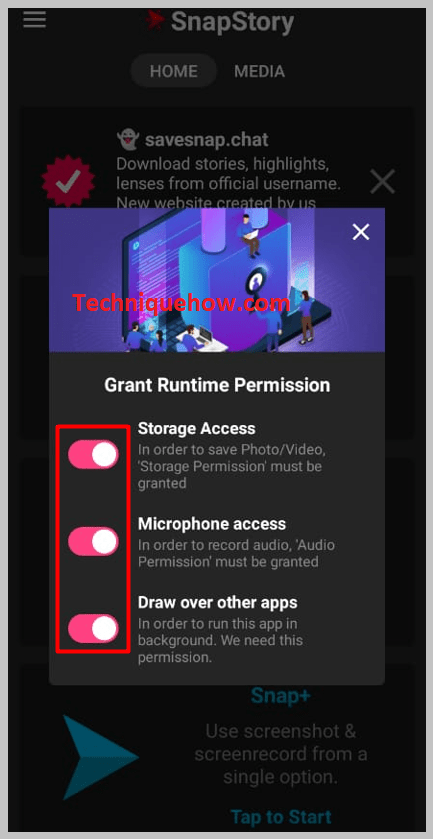 Conceder el permiso solicitado