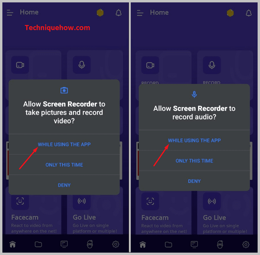     cuadros de permisos de aplicaciones