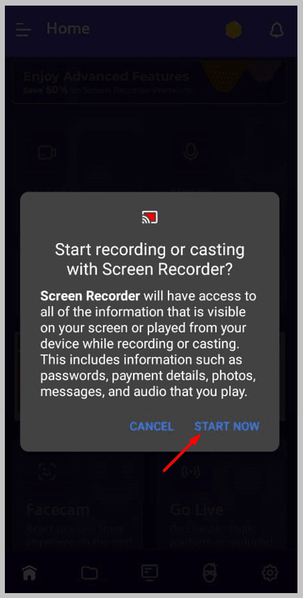     haga clic en Empezar ahora