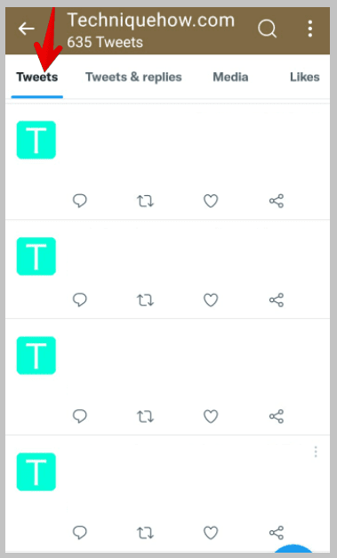     sección de tuits