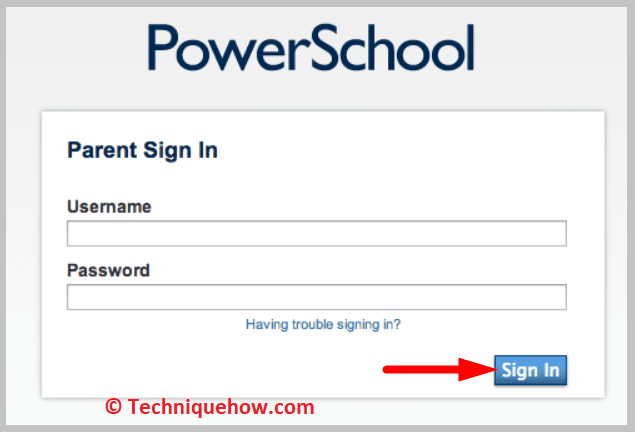 Inicie sesión en PowerSchool