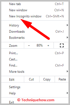 Utilice el modo incógnito en su navegador
