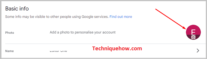 Haga clic en el icono de perfil
