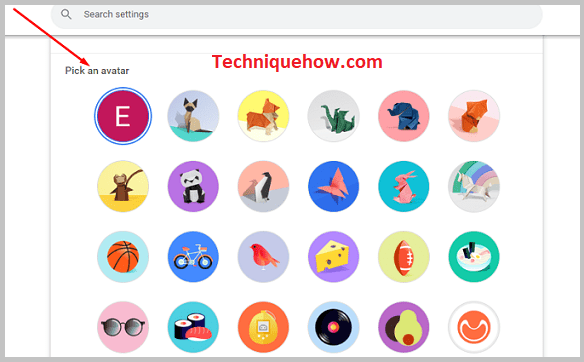 Seleccionar avatares