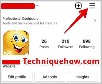 Cómo evitar que tu cuenta sea sugerida en Instagram Tres líneas horizontales