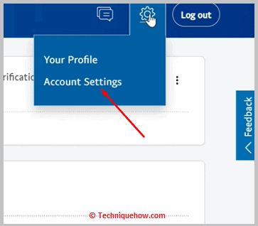 Haga clic en Configuración de la cuenta