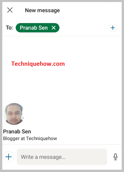 escribir un correo electrónico en LinkedIn