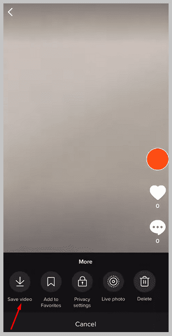 guardar videos en tiktok