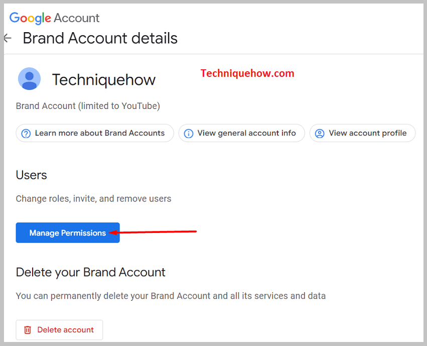 Administrar permisos