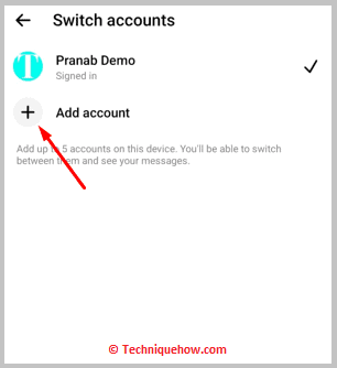 Haga clic en +Agregar cuenta. 