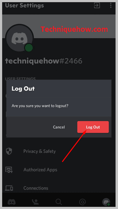 Toque Salir para confirmar para Android