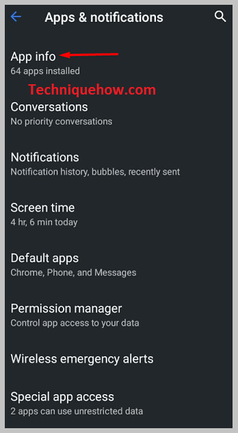haga clic en Acerca de la aplicación