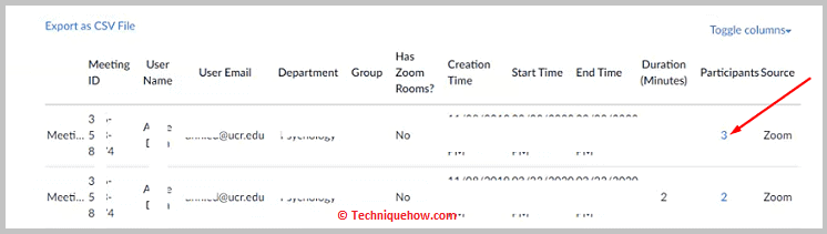 Haga clic en el número