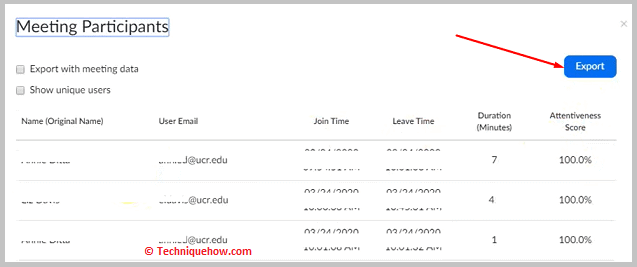 Haga clic en Exportar