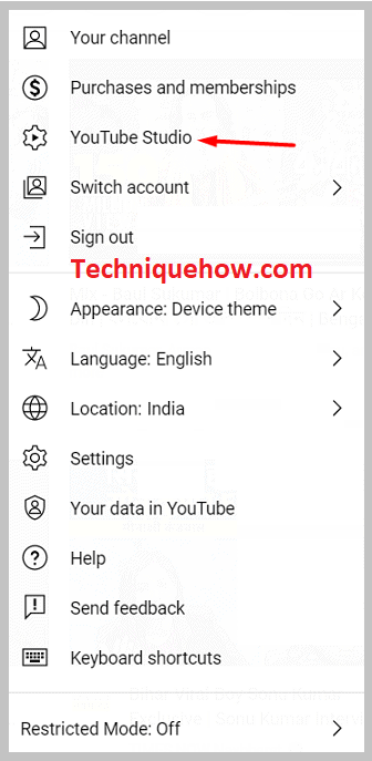 Abre el canal de YouTube Studio