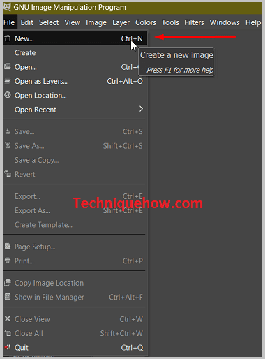 Agregar un nuevo archivo a GIMP