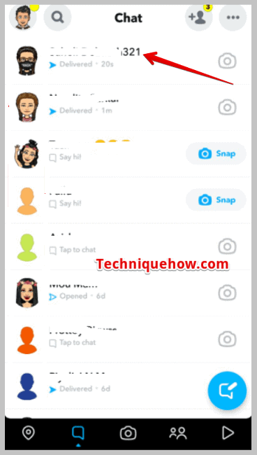     chat de la persona objetivo 