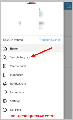 haciendo clic en Buscar personas