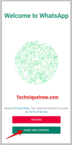 click on Agree and Continue