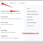 Buscar correo electrónico: cómo encontrar la identificación de correo electrónico del usuario de Instagram Open the Hunter.io website