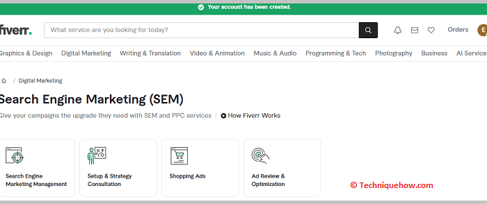 Fiverr Search Engine