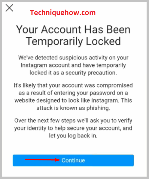 Aplicación de Instagram y toque 