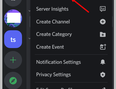 Server Settings on discord