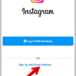 Cómo crear una cuenta de Instagram sin número de teléfono email address