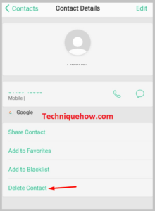 First delete the contacts whatsapp