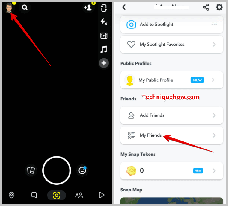     haz clic en tu foto de perfil