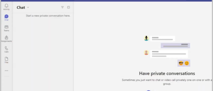 Cómo encontrar chats ocultos en Teams Chat Section & Search Name