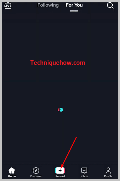 Toca el ícono Grabar