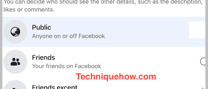 hide like comment on facebook DP