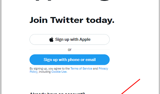 Click on Sign in
