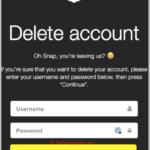delete your Snapchat account