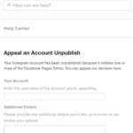 Cómo resolver el recurso de Instagram para cancelar la publicación de una cuenta Instagram Appeal An Account Unpublish