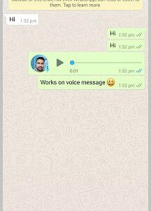 send voice message