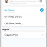 Cómo saber si alguien verificó tu ubicación en Snapchat Your Friends Can Only See