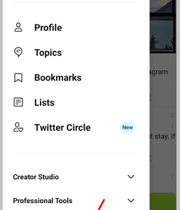 Click on settings and privacy