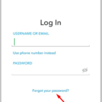 Click Forget your password