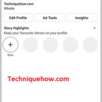 Instagram and open the profile