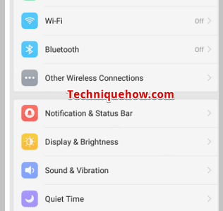 turn on the flight mode
