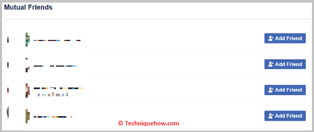 Browse mutual friends