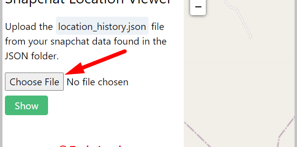 click on the Choose File button