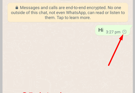 Your sent messages are Never delivered