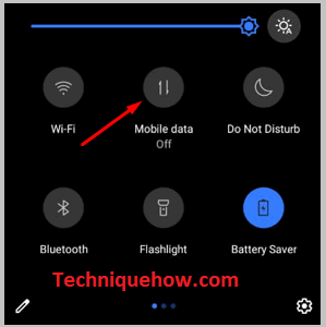 Turn off the Mobile Data button