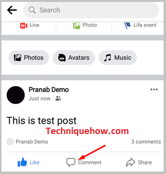 Comentar una publicación