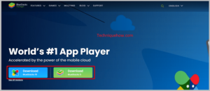 The two versions BlueStacks